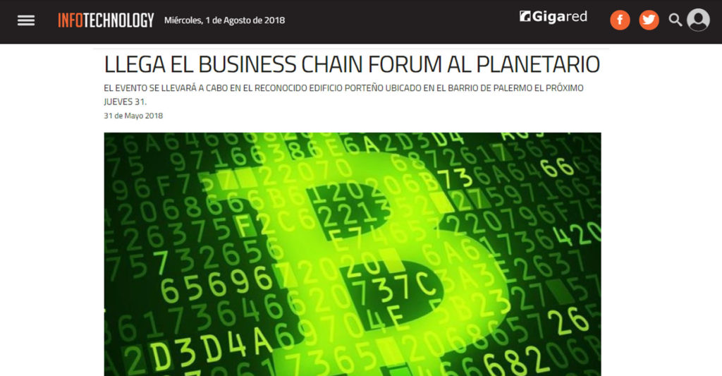 «Llega el Business Chain Forum al Planetario»